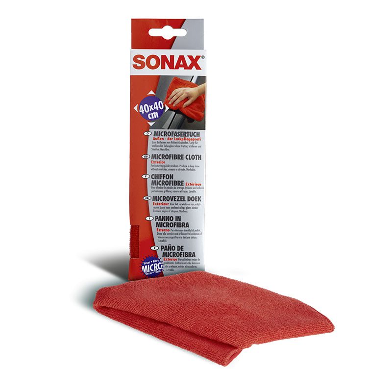 416200 SONAX Krpa od mikrovlakana za lak-Crvena